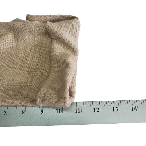 Kim Rogers Lagenlook Sweater Womens Large Black Beige Animal Print Scarf - Picture 11 of 11